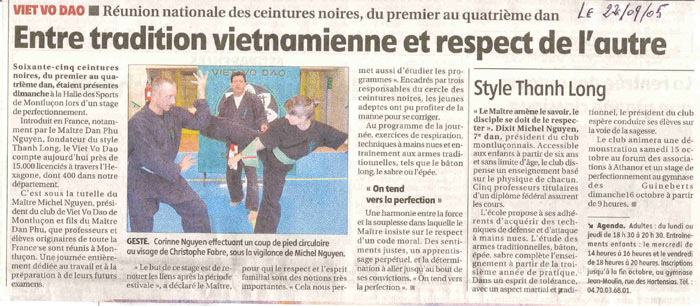 Article du journal La Montagne lors de la runion du cercle des CN.